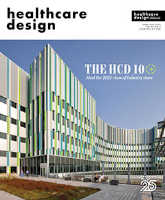 Cover of the June/July 2025 issue of Healthcare Design magazine