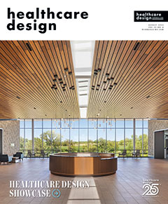 Cover of the June/July 2025 issue of Healthcare Design magazine