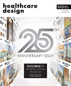 Cover of the June/July 2025 issue of Healthcare Design magazine