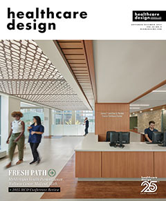 HCD_1125_Cover_ExpoSite Cover of the June/July 2025 issue of Healthcare Design magazine