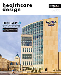 Cover of the June/July 2025 issue of Healthcare Design magazine